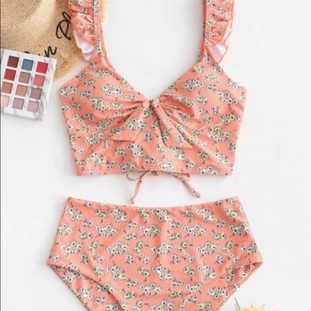 Cross cross back tankini set